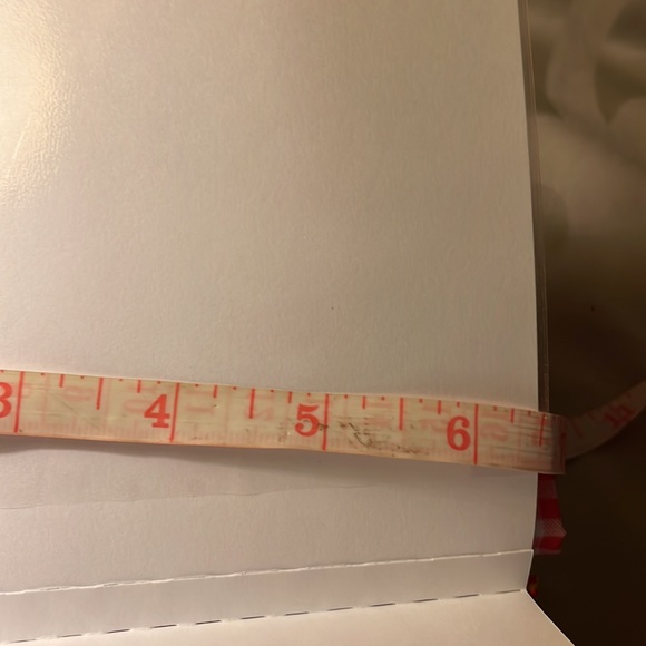 NWOT-pink gingham fabric photo book w/lime green ribbon closure - Picture 7 of 8